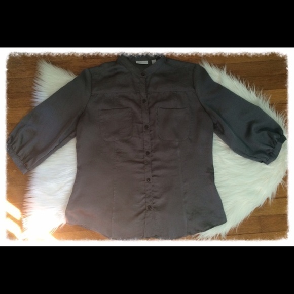 New York & Company Button Up Blouse - Picture 4 of 4